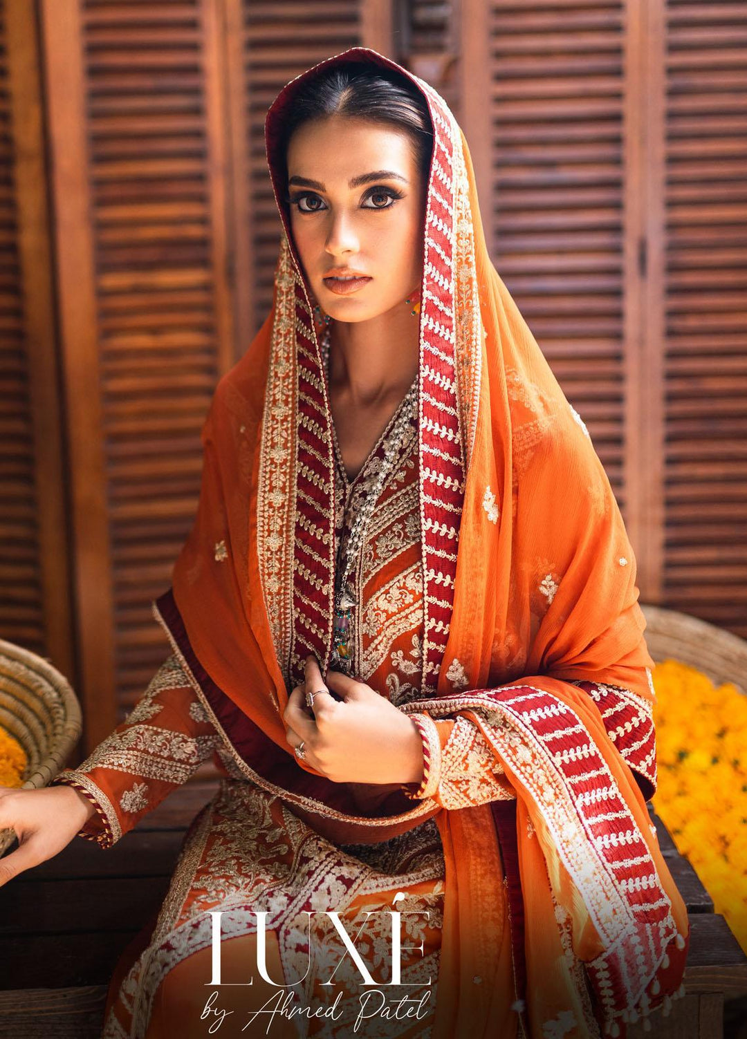 Luxe By Azure Embroidered Chiffon Suits Unstitched 3 Piece AZU23LE3 AS-115 Grandeur Glam - Festive Collection