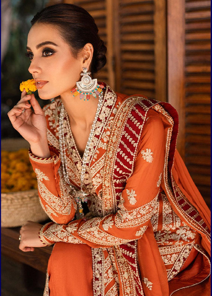 Luxe By Azure Embroidered Chiffon Suits Unstitched 3 Piece AZU23LE3 AS-115 Grandeur Glam - Festive Collection