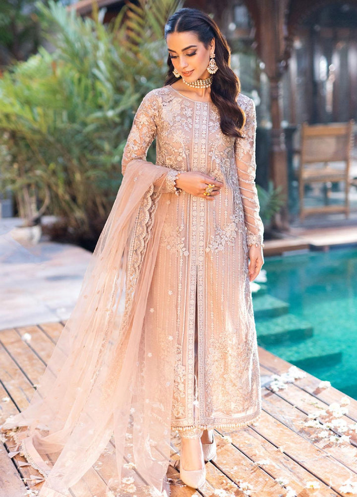 Luxe By Azure Embroidered Net Suits Unstitched 3 Piece AZU23LE3 AS-119 Star Dazzle - Festive Collection