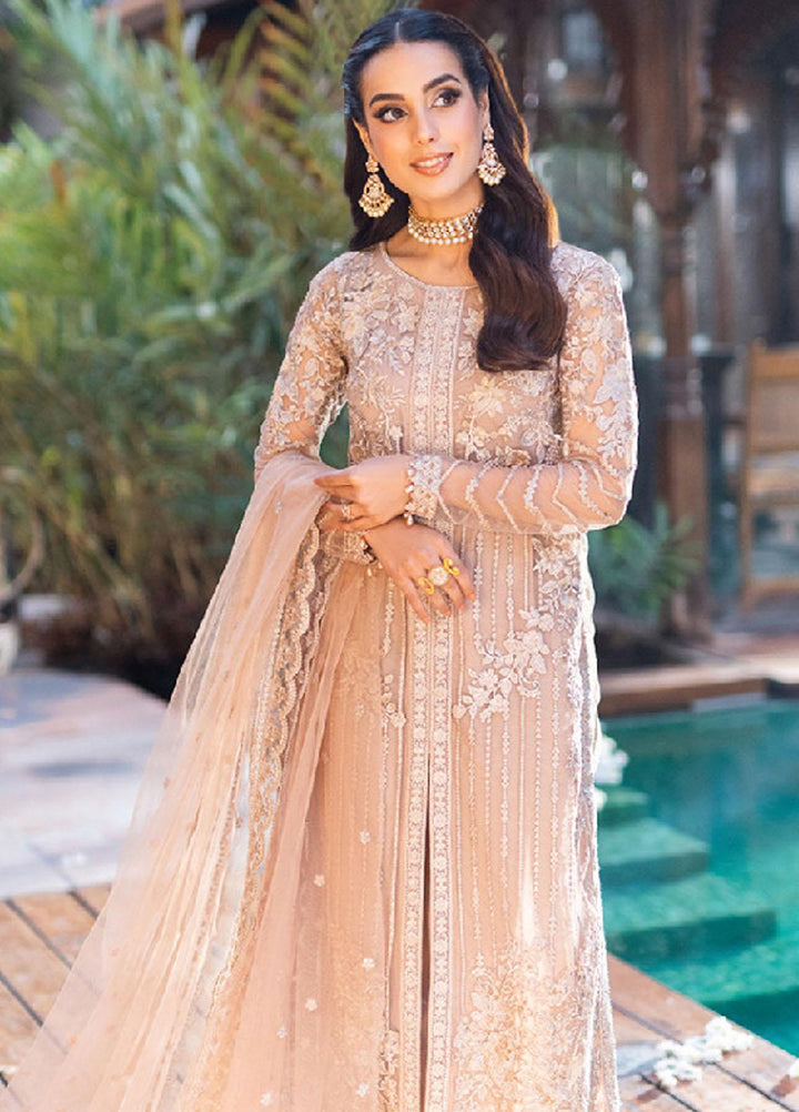 Luxe By Azure Embroidered Net Suits Unstitched 3 Piece AZU23LE3 AS-119 Star Dazzle - Festive Collection