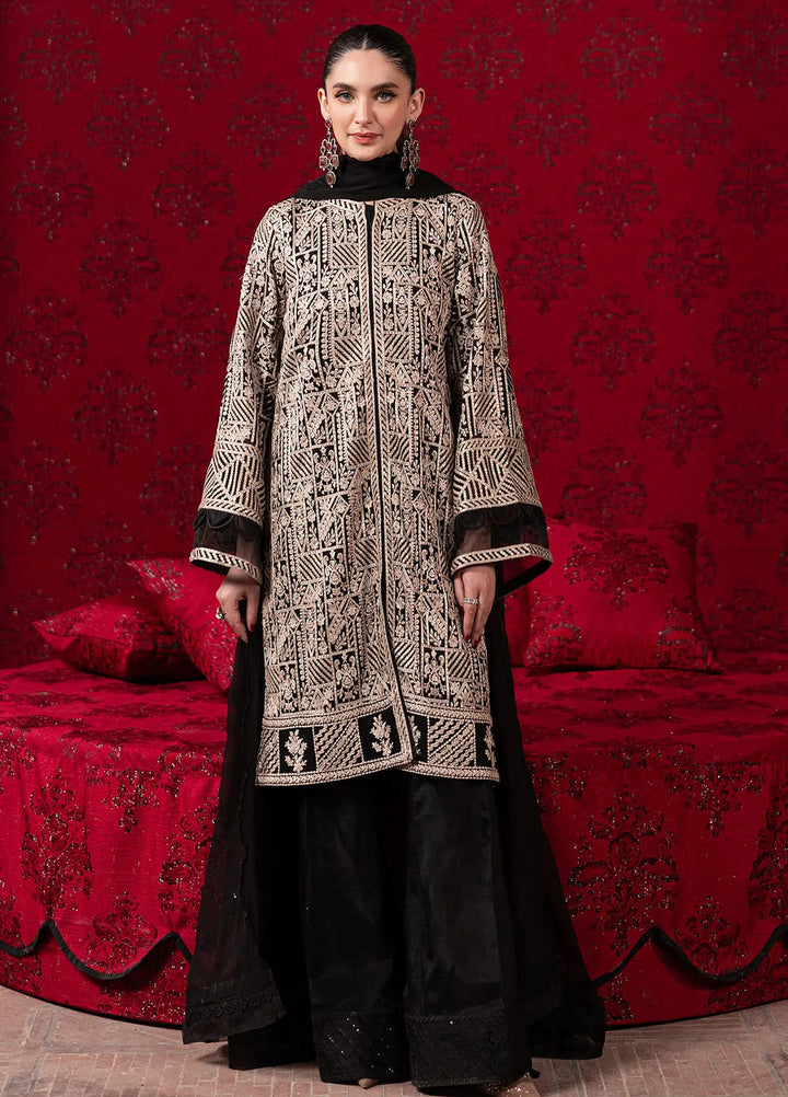 Luxe by Azure Embroidered Chiffon Suit Unstitched 3 Piece AZU24L Urban Muse - Formal Collection