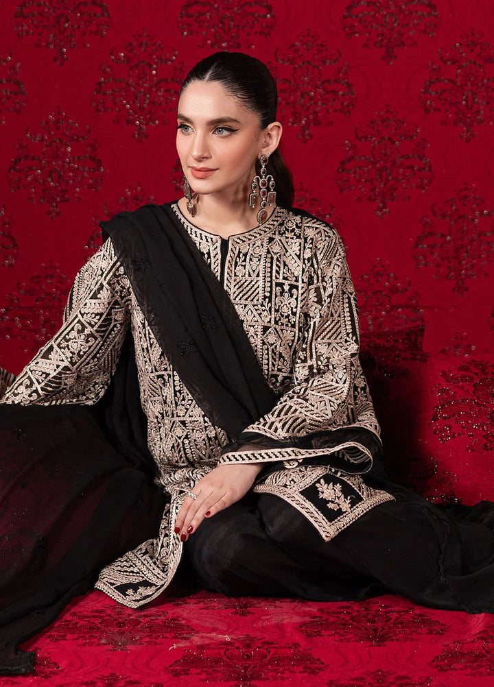 Luxe by Azure Embroidered Chiffon Suit Unstitched 3 Piece AZU24L Urban Muse - Formal Collection