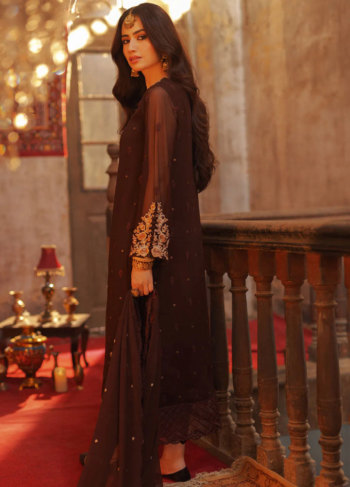 Luxe by Azure Embroidered Chiffon Suits Unstitched 3 Piece AZU24LE AAAS-126 Amber Aura  - Festive Collection