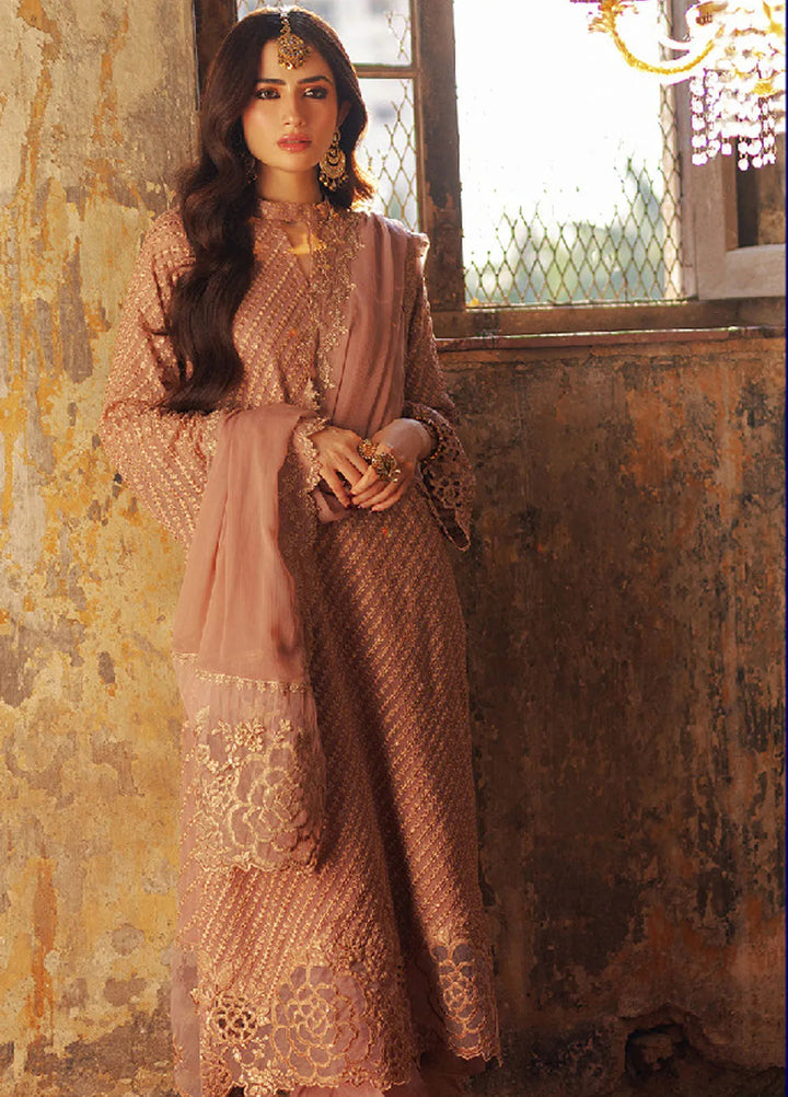 Luxe by Azure Embroidered Chiffon Suits Unstitched 3 Piece AZU24LE ALAS-125 Azalea - Festive Collection