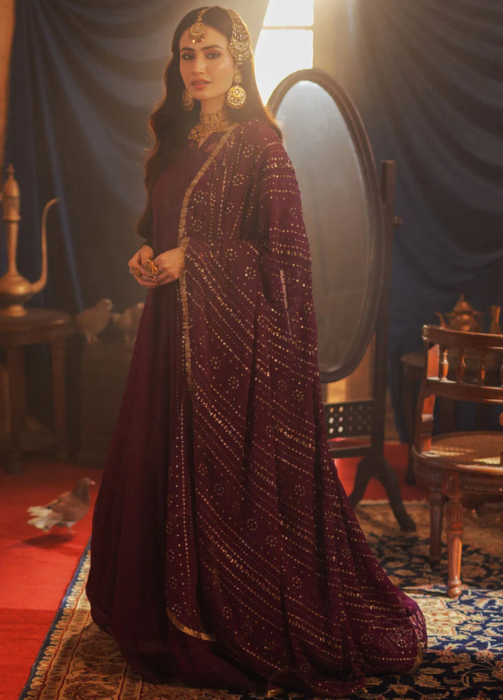 Luxe by Azure Embroidered Chiffon Suits Unstitched 3 Piece AZU24LE MFAS-121 Mysterious Fairy - Festive Collection