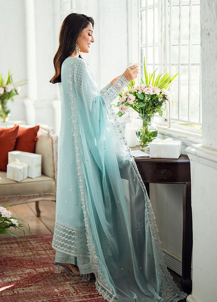 Luxe by Azure Embroidered Chiffon Suits Unstitched 3 Piece AZU25ED3 Azure Glow - Festive Collection