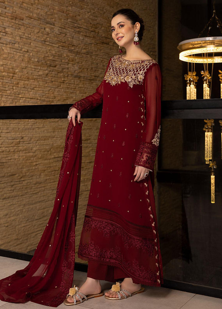 Luxe By Azure Embroidered  Suits Unstitched 3 Piece AZU23LX AS-111  Mookaite - Eid Collection