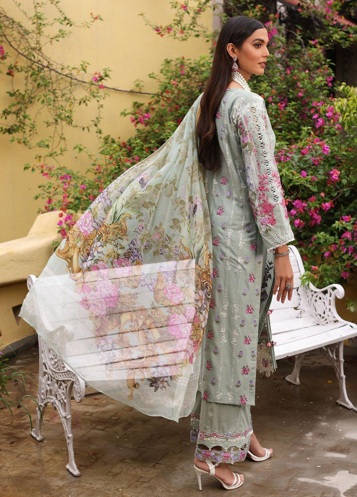 Luxe By Elaf Embroidered Lawn Suits Unstitched 3 Piece EF23LX ELJ-03B Gracelen - Luxury Collection