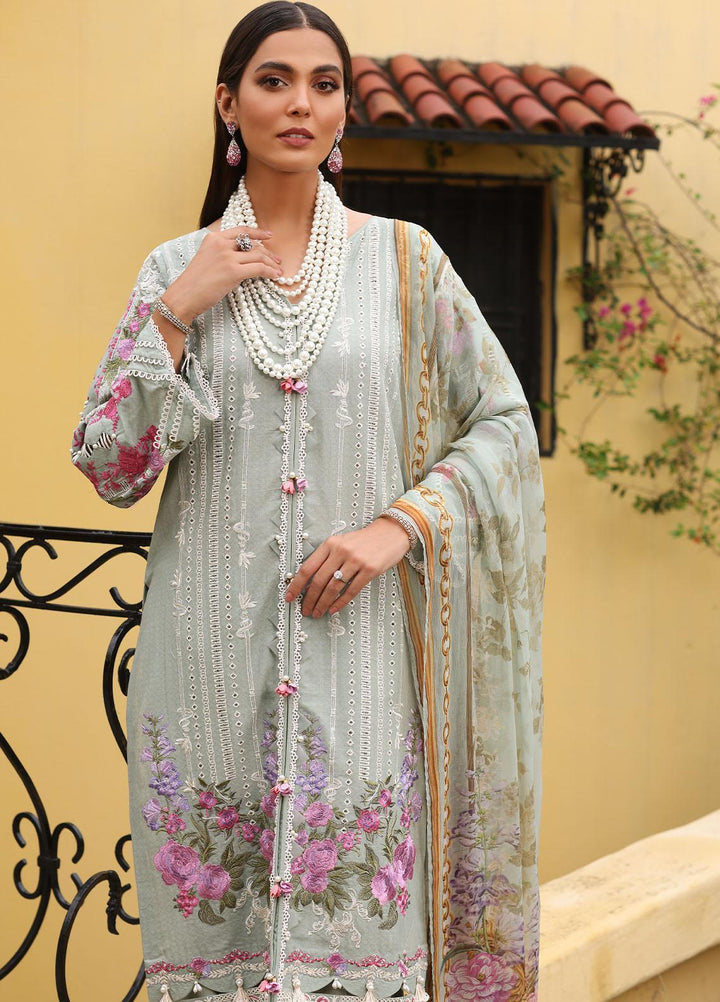 Luxe By Elaf Embroidered Lawn Suits Unstitched 3 Piece EF23LX ELJ-03B Gracelen - Luxury Collection