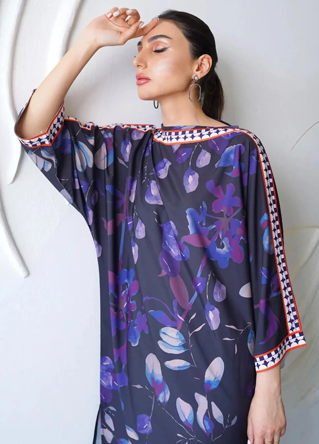 Luxury Revival By Dhaga Pret Printed Dhaga 2 Piece Suit Aqua