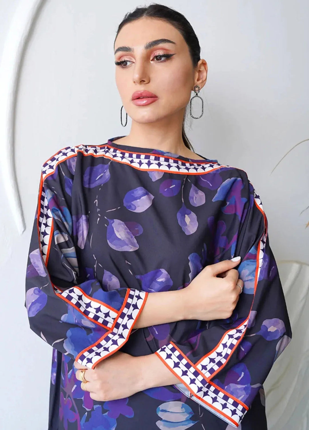 Luxury Revival By Dhaga Pret Printed Dhaga 2 Piece Suit Aqua