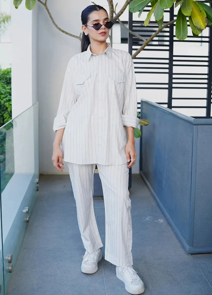 Luxury Revival By Dhaga Pret Printed Dhaga 2 Piece Suit Basic Stripe