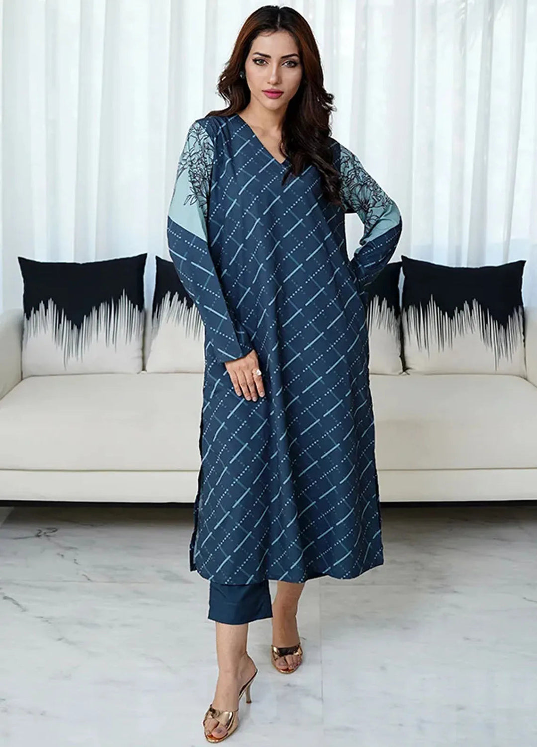 Luxury Revival By Dhaga Pret Printed Dhaga 2 Piece Suit Bistrovia