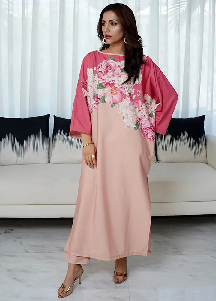 Luxury Revival By Dhaga Pret Printed Dhaga 2 Piece Suit Camellia
