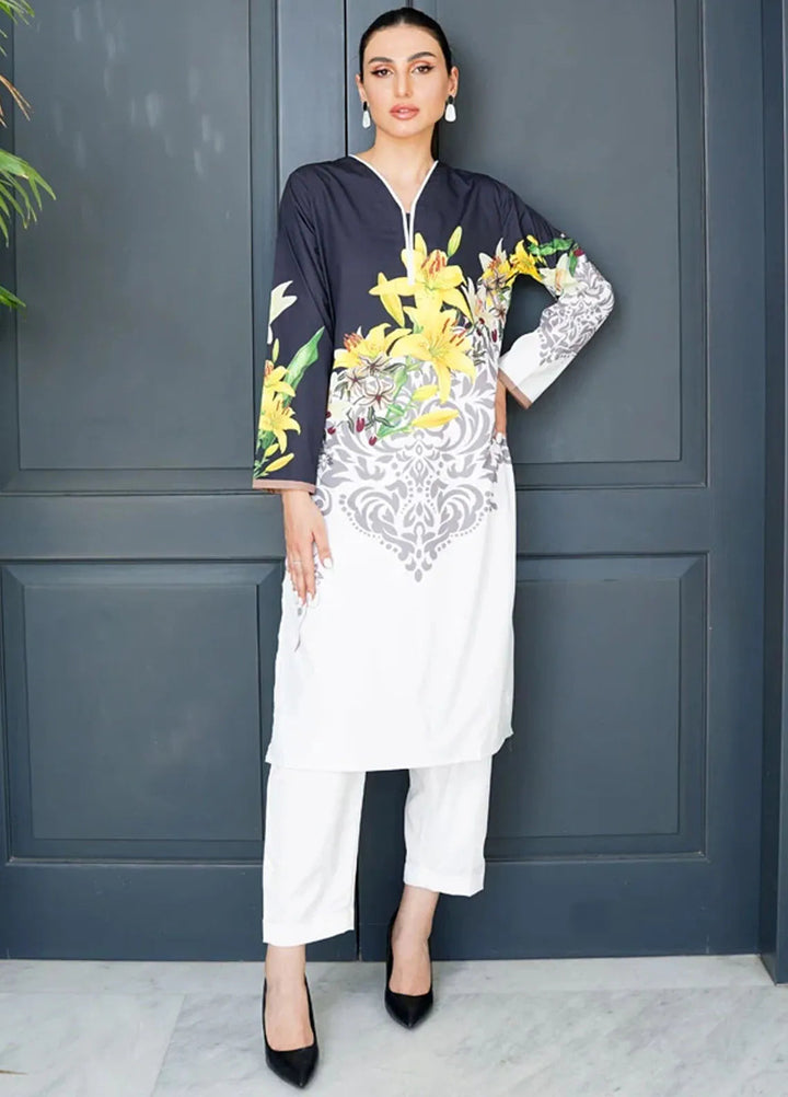 Luxury Revival By Dhaga Pret Printed Dhaga 2 Piece Suit Dasmask Lily