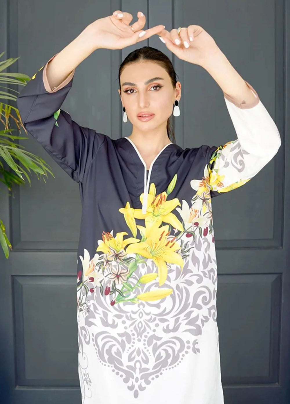 Luxury Revival By Dhaga Pret Printed Dhaga 2 Piece Suit Dasmask Lily