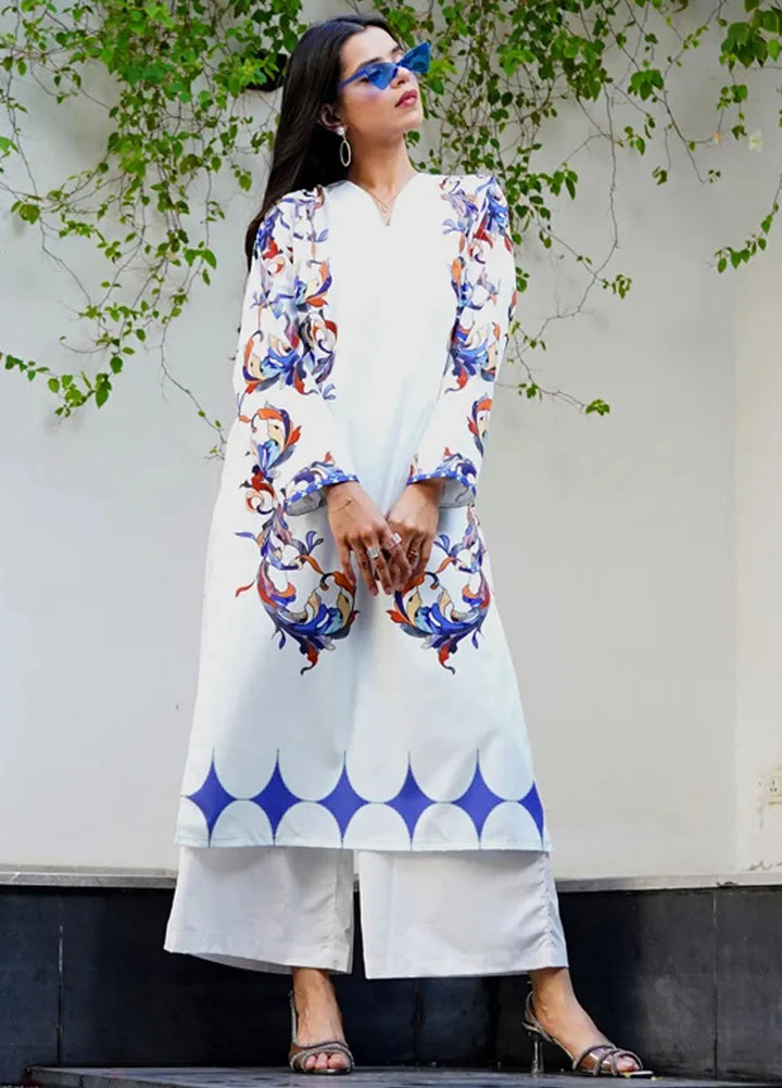 Luxury Revival By Dhaga Pret Printed Dhaga 2 Piece Suit Meadow