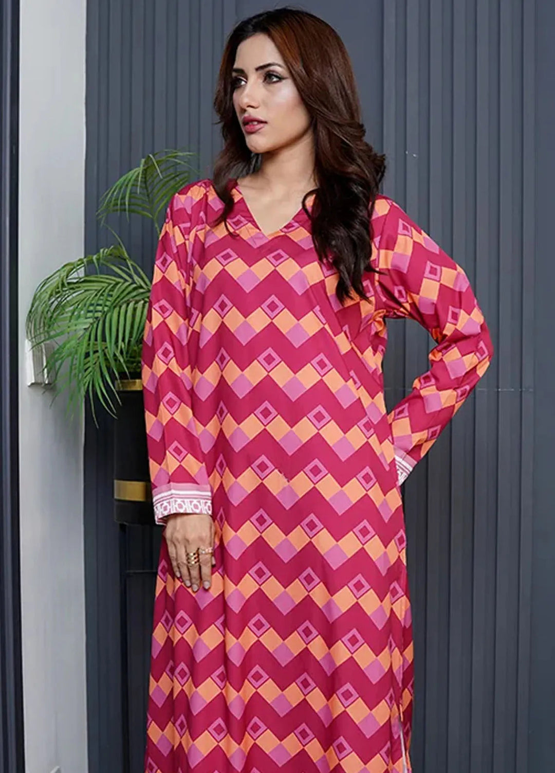 Luxury Revival By Dhaga Pret Printed Dhaga 2 Piece Suit Mystic marble