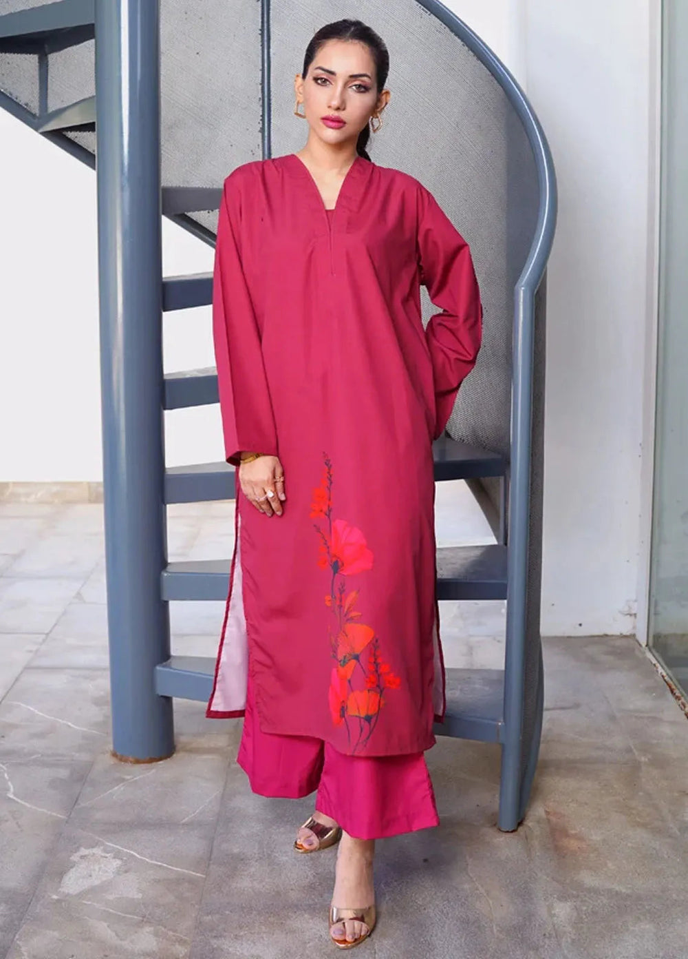 Luxury Revival By Dhaga Pret Printed Dhaga 2 Piece Suit Vinum