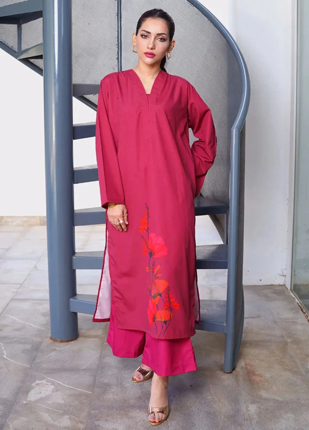 Luxury Revival By Dhaga Pret Printed Dhaga 2 Piece Suit Vinum