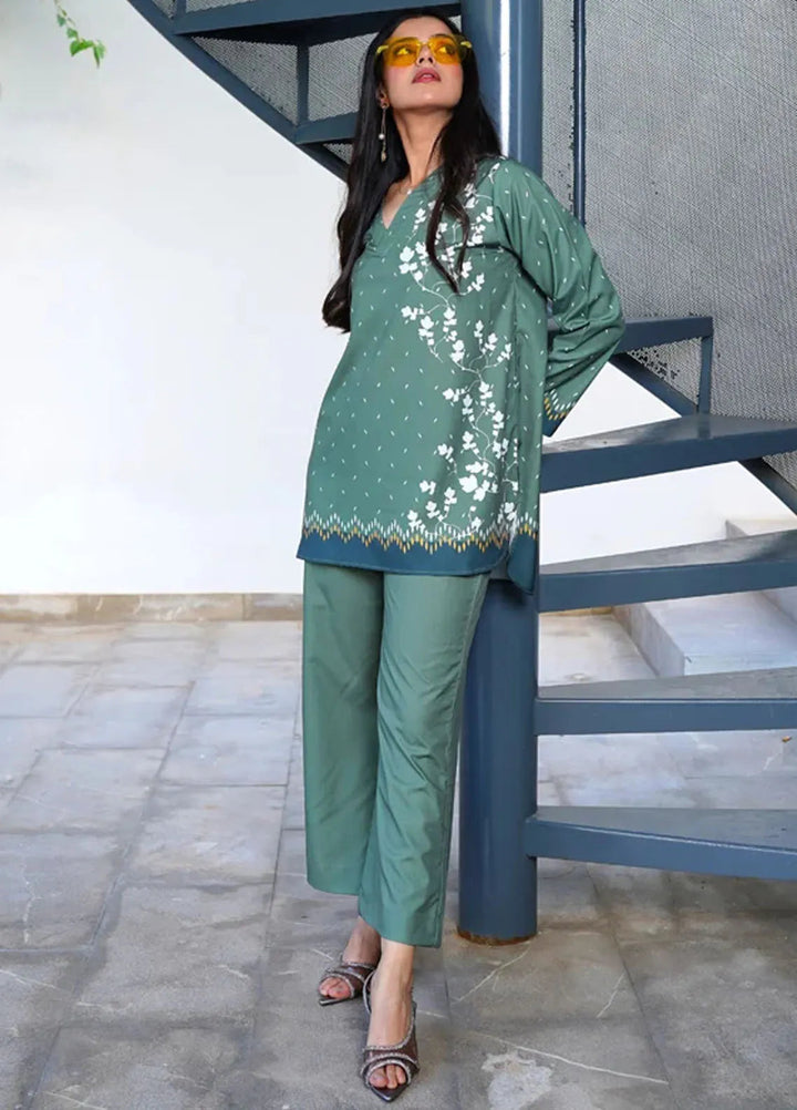 Luxury Revival By Dhaga Pret Printed Dhaga 2 Piece Suit Wisteria