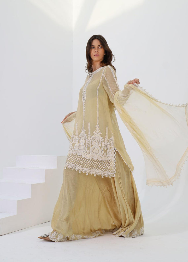 LYLA Embroidered Cotton Net Suits Unstitched 3 Piece LY22L-2 D-03 - Luxury Collection