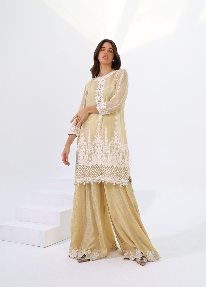 LYLA Embroidered Cotton Net Suits Unstitched 3 Piece LY22L-2 D-03 - Luxury Collection
