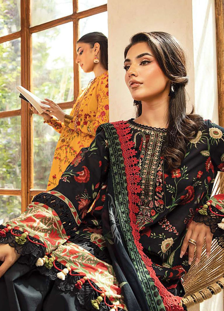 M Basic by Maria B Embroidered Lawn Suits Unstitched 3 Piece MB25EE D-01 A - Summer Collection