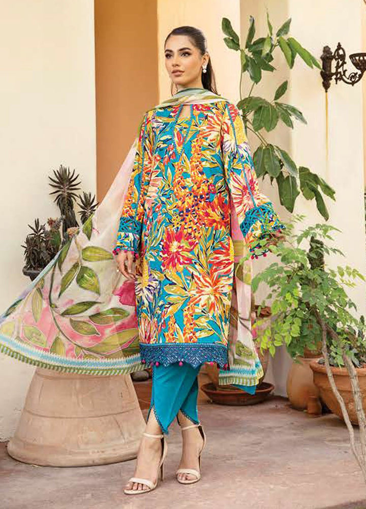 M Basic by Maria B Embroidered Lawn Suits Unstitched 3 Piece MB25EE D-03 A - Summer Collection