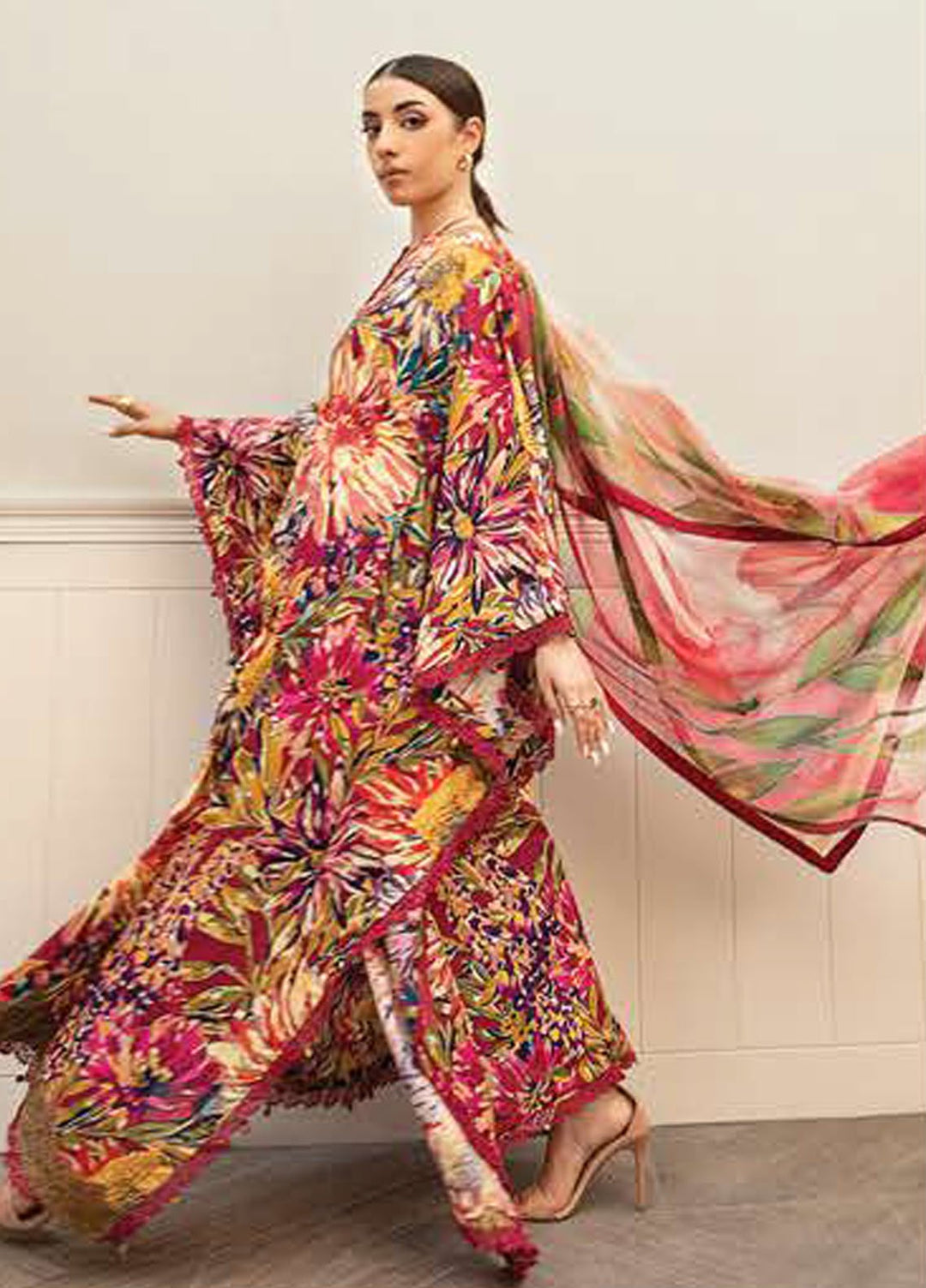 M Basic by Maria B Embroidered Lawn Suits Unstitched 3 Piece MB25EE D-03 B - Summer Collection