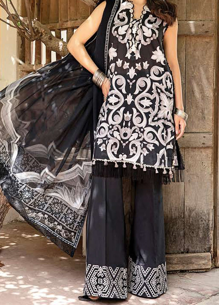 M Basic by Maria B Embroidered Lawn Suits Unstitched 3 Piece MB25EE D-04 B - Summer Collection