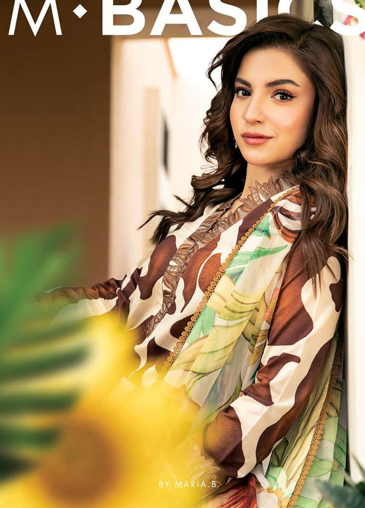 M Basic by Maria B Embroidered Lawn Suits Unstitched 3 Piece MB25EE D-05 A - Summer Collection
