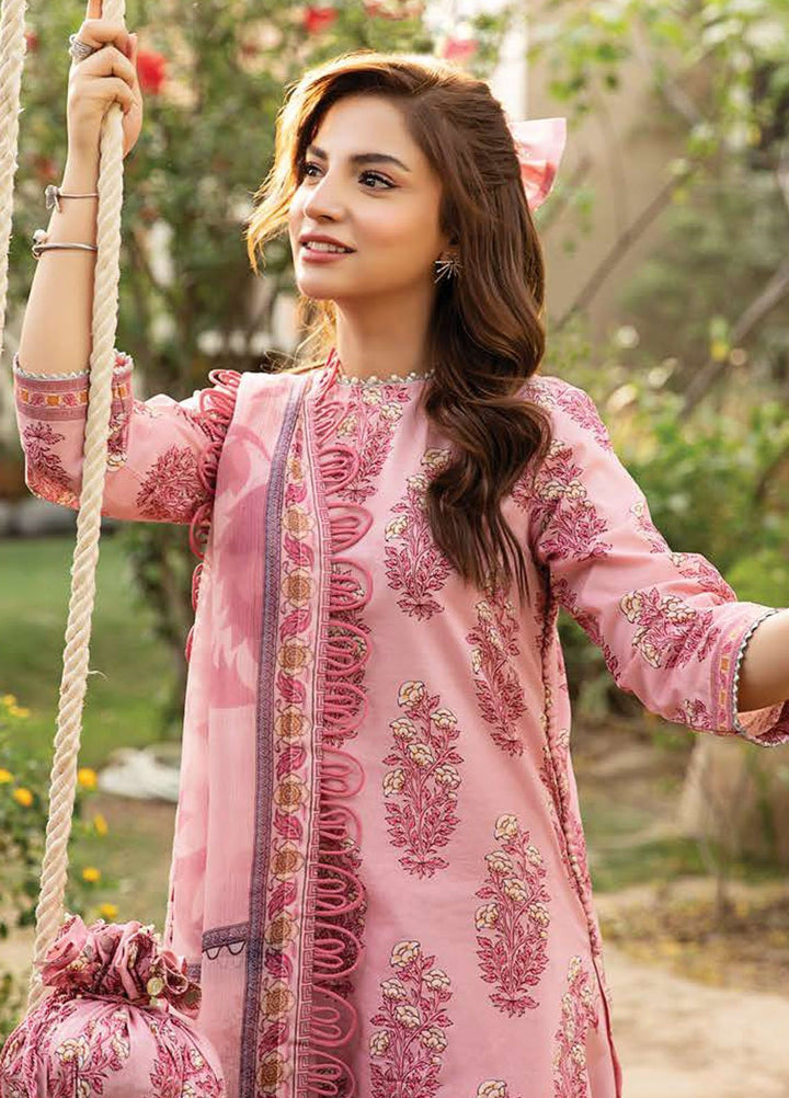 M Basic by Maria B Embroidered Lawn Suits Unstitched 3 Piece MB25EE D-08 A - Summer Collection
