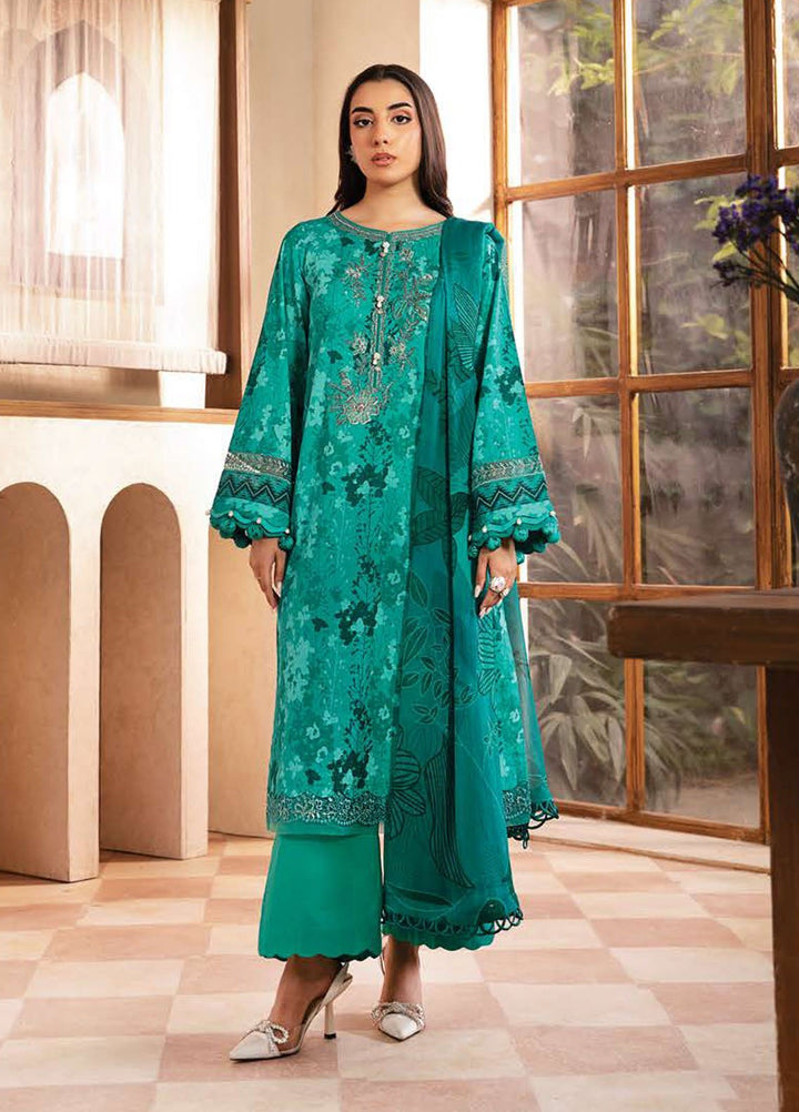 M Basic by Maria B Embroidered Lawn Suits Unstitched 3 Piece MB25EE D-10 A - Summer Collection