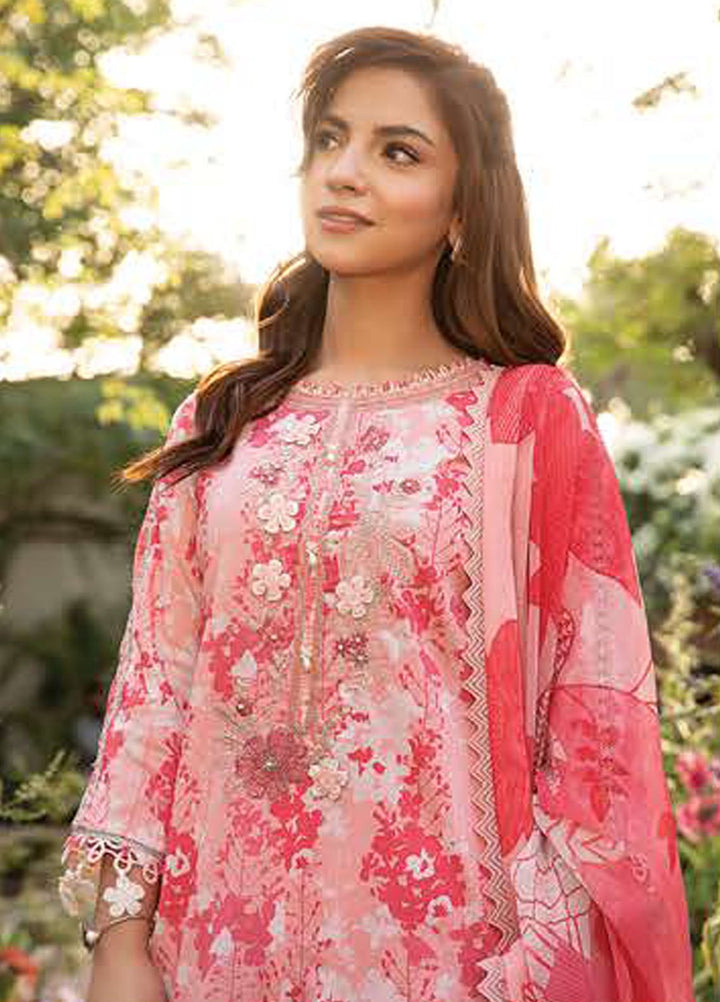 M Basic by Maria B Embroidered Lawn Suits Unstitched 3 Piece MB25EE D-10 B - Summer Collection