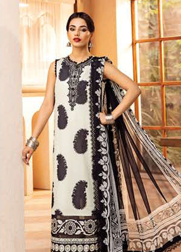 M Basic by Maria B Embroidered Lawn Suits Unstitched 3 Piece MB25EE D-11 B - Summer Collection