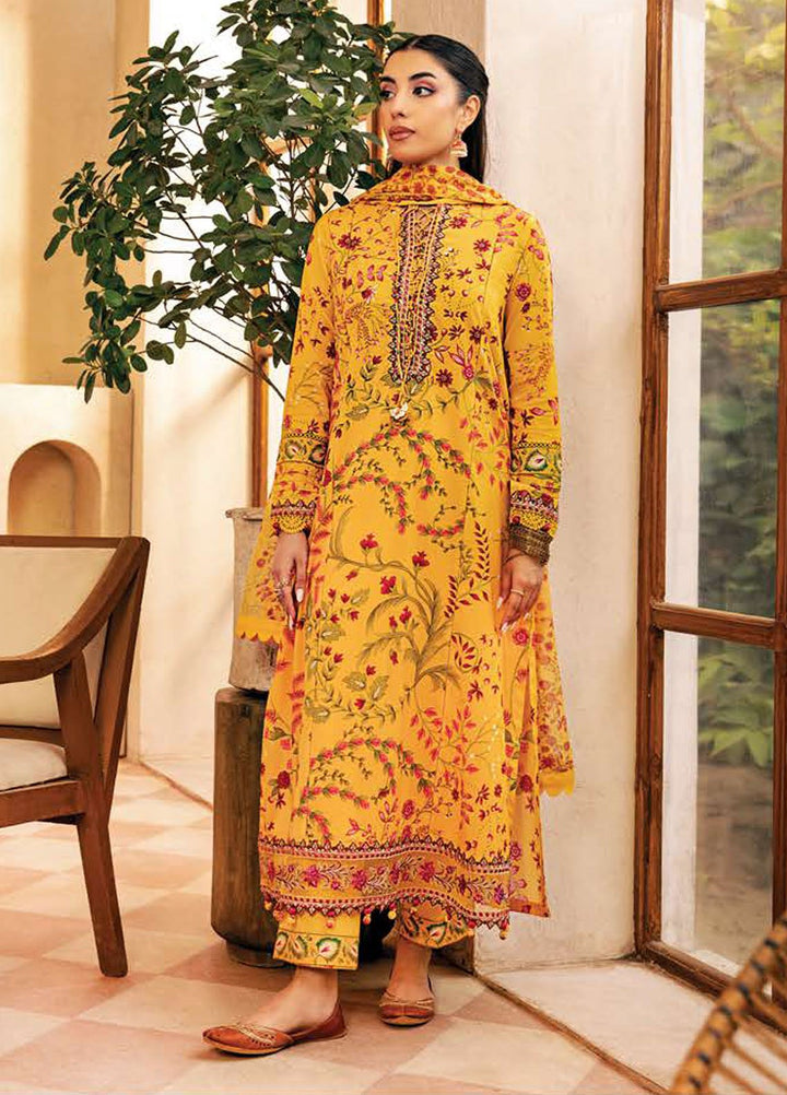 M Basic by Maria B Embroidered Lawn Suits Unstitched 3 Piece MB25EE D-12 A - Summer Collection