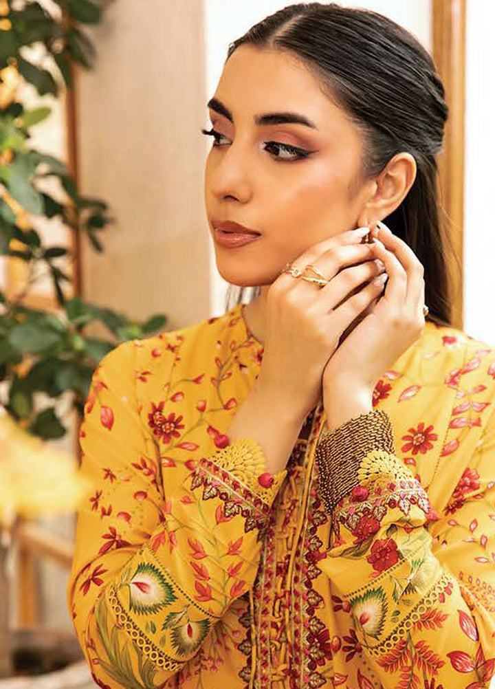 M Basic by Maria B Embroidered Lawn Suits Unstitched 3 Piece MB25EE D-12 A - Summer Collection