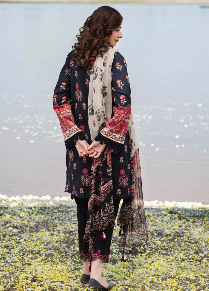 M Basics By Maria B Embroidered Lawn Suit Unstitched 3 Piece MB24M2 12A - Summer Collection
