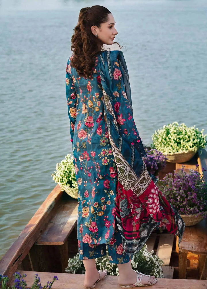 M Basics By Maria B Embroidered Lawn Suit Unstitched 3 Piece MB24M2 2A - Summer Collection