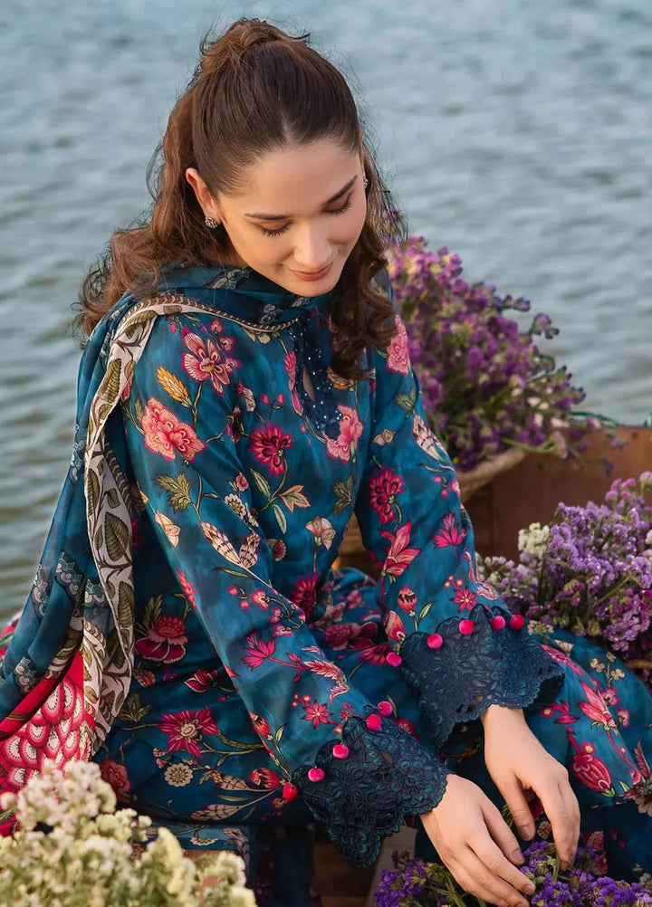 M Basics By Maria B Embroidered Lawn Suit Unstitched 3 Piece MB24M2 2A - Summer Collection