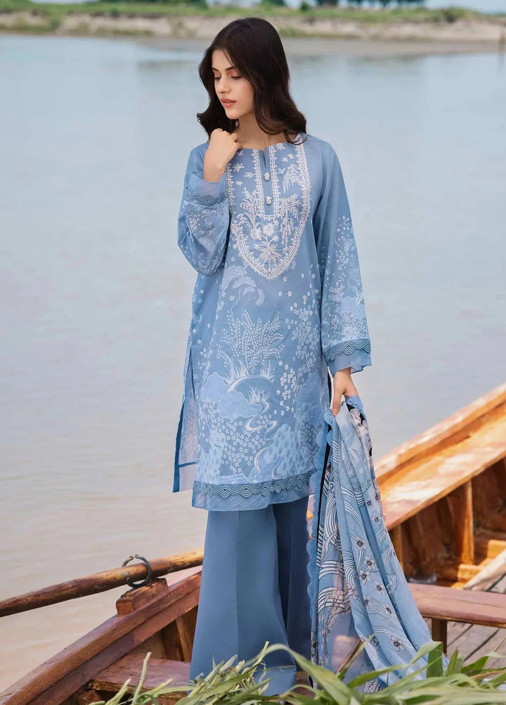 M Basics By Maria B Embroidered Lawn Suit Unstitched 3 Piece MB24M2 3A - Summer Collection