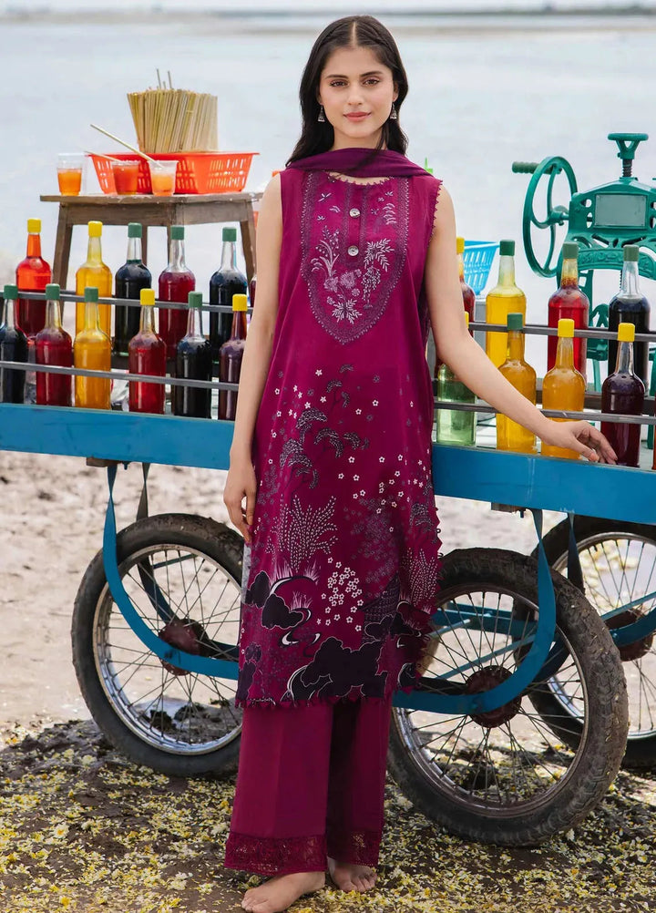 M Basics By Maria B Embroidered Lawn Suit Unstitched 3 Piece MB24M2 3B - Summer Collection