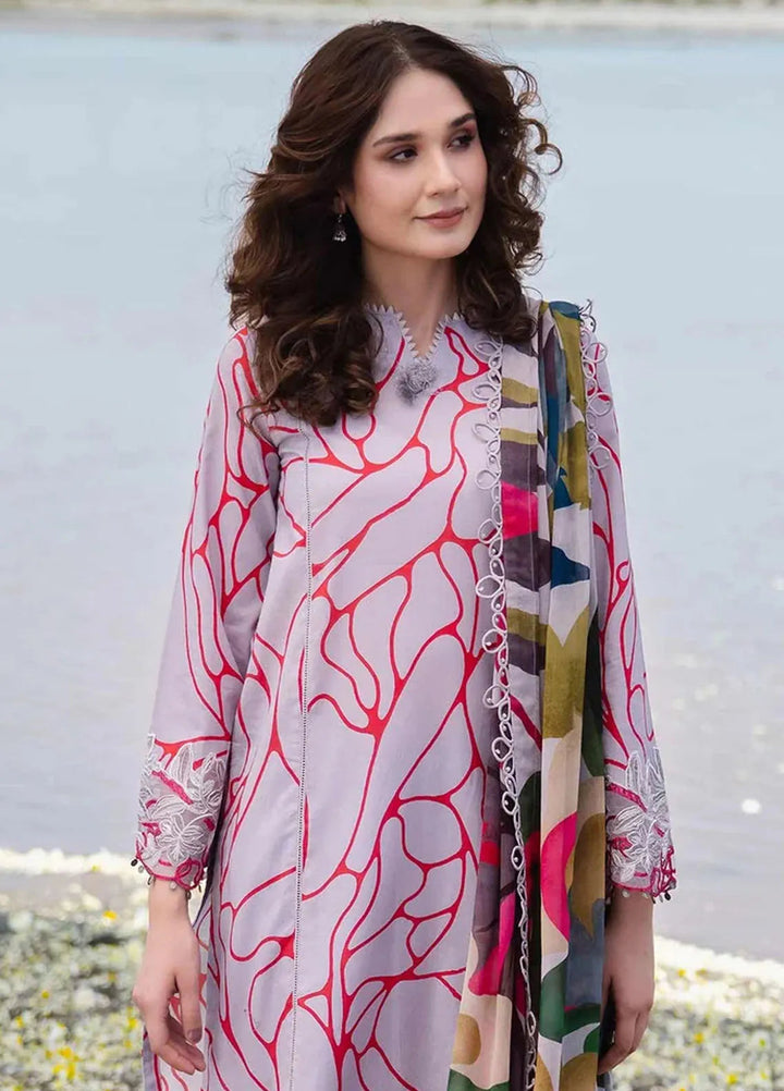 M Basics By Maria B Embroidered Lawn Suit Unstitched 3 Piece MB24M2 4A - Summer Collection