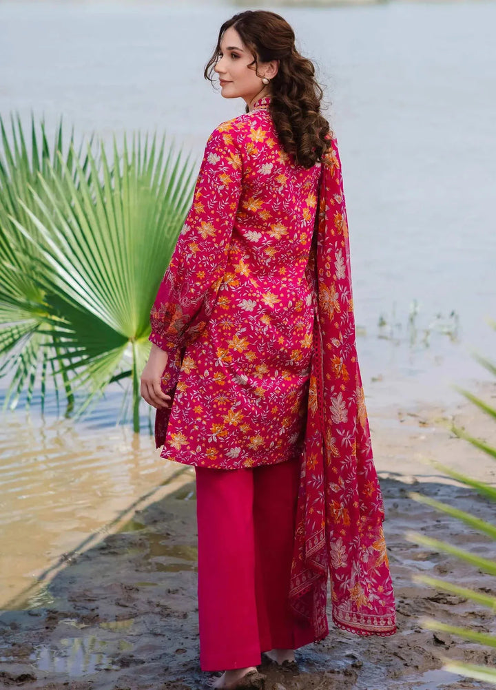 M Basics By Maria B Embroidered Lawn Suit Unstitched 3 Piece MB24M2 9A - Summer Collection