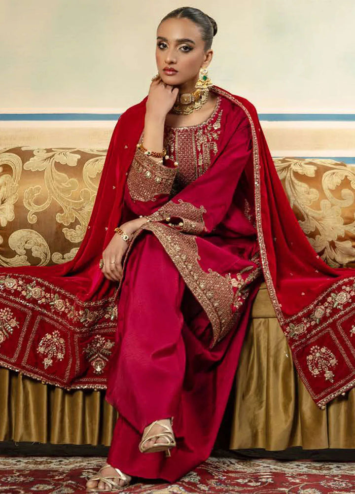 M Basics by Maria B Embroidered Suits Unstitched 3 Piece MB24UF D-02 - Festive Collection