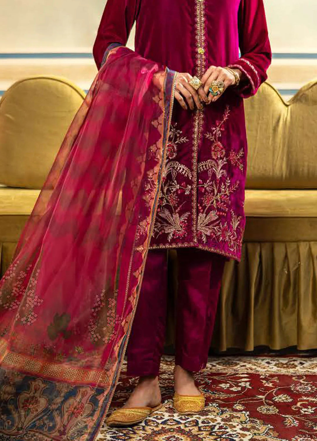 M Basics by Maria B Embroidered Suits Unstitched 3 Piece MB24UF D-05 - Festive Collection