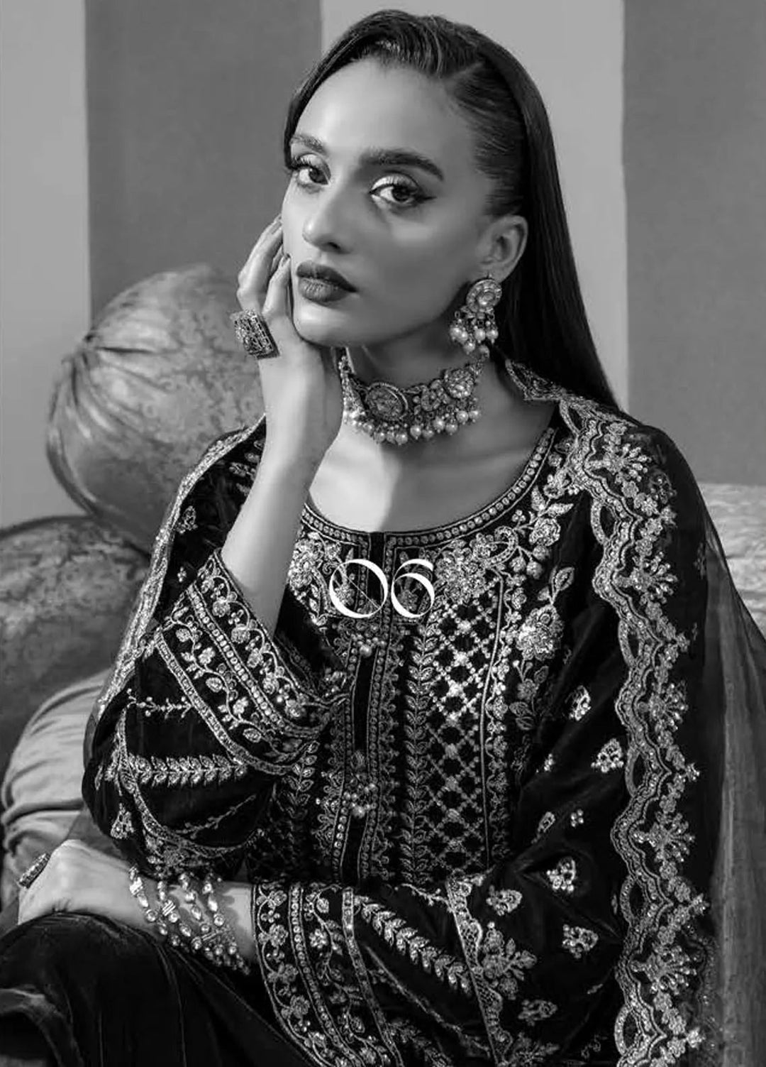 M Basics by Maria B Embroidered Suits Unstitched 3 Piece MB24UF D-06 - Festive Collection