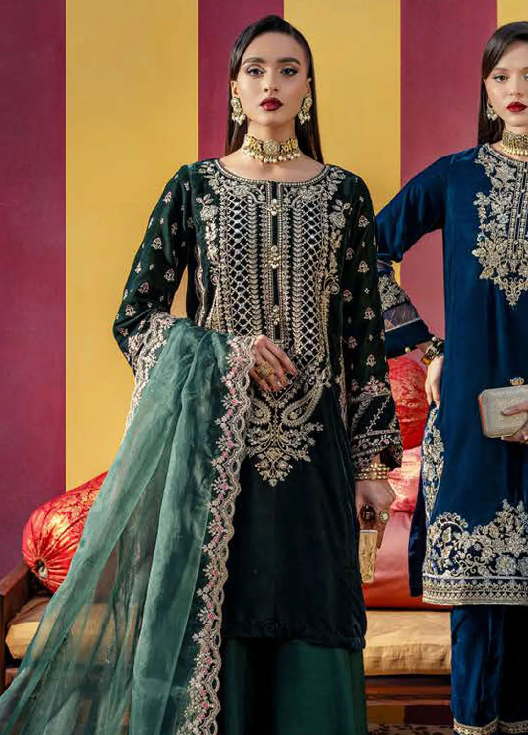 M Basics by Maria B Embroidered Suits Unstitched 3 Piece MB24UF D-06 - Festive Collection