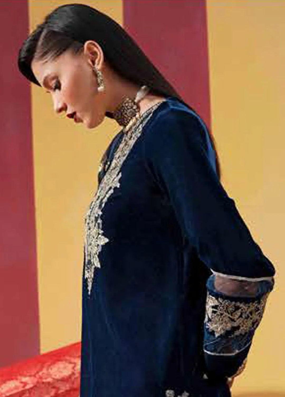 M Basics by Maria B Embroidered Suits Unstitched 3 Piece MB24UF D-07 - Festive Collection